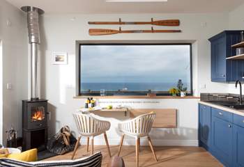 The wood-burner makes this a perfect getaway whatever the weather.