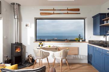 The wood-burner makes this a perfect getaway whatever the weather.
