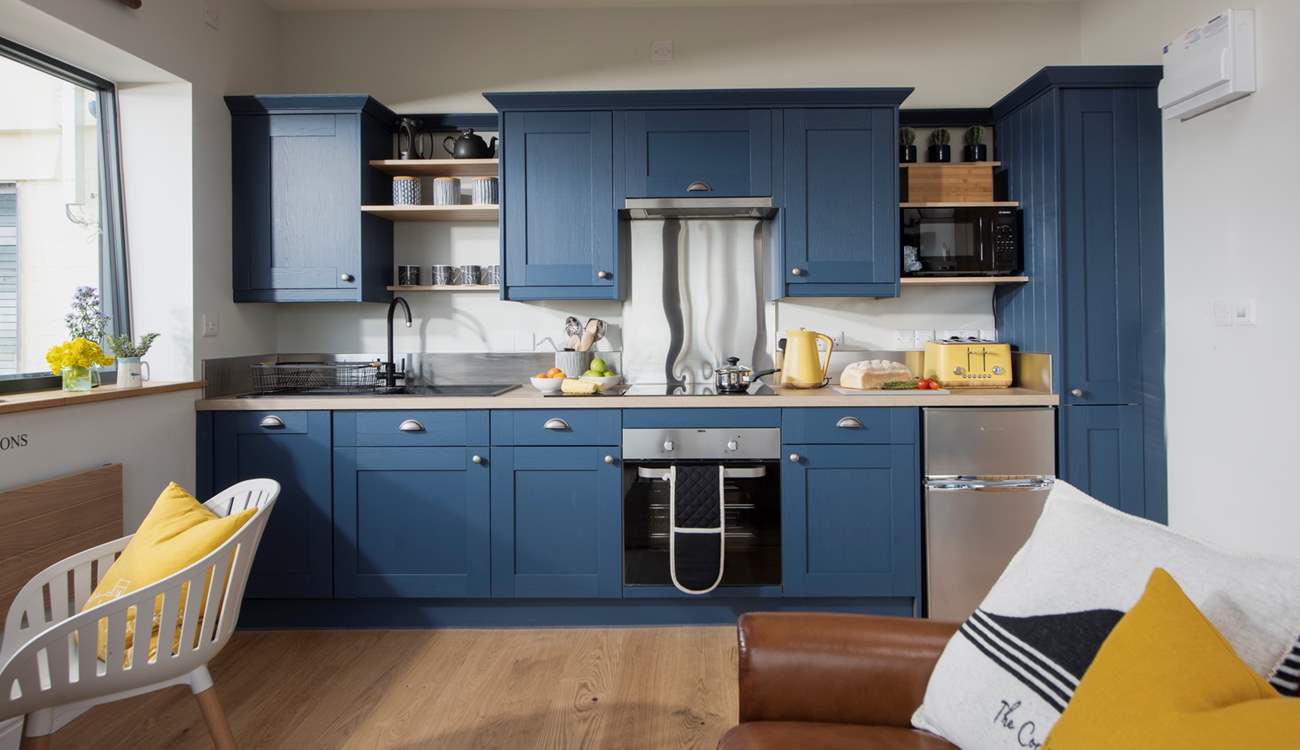 There is a coastal, nautical vibe throughout.