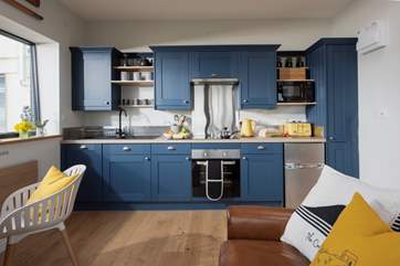 There is a coastal, nautical vibe throughout.