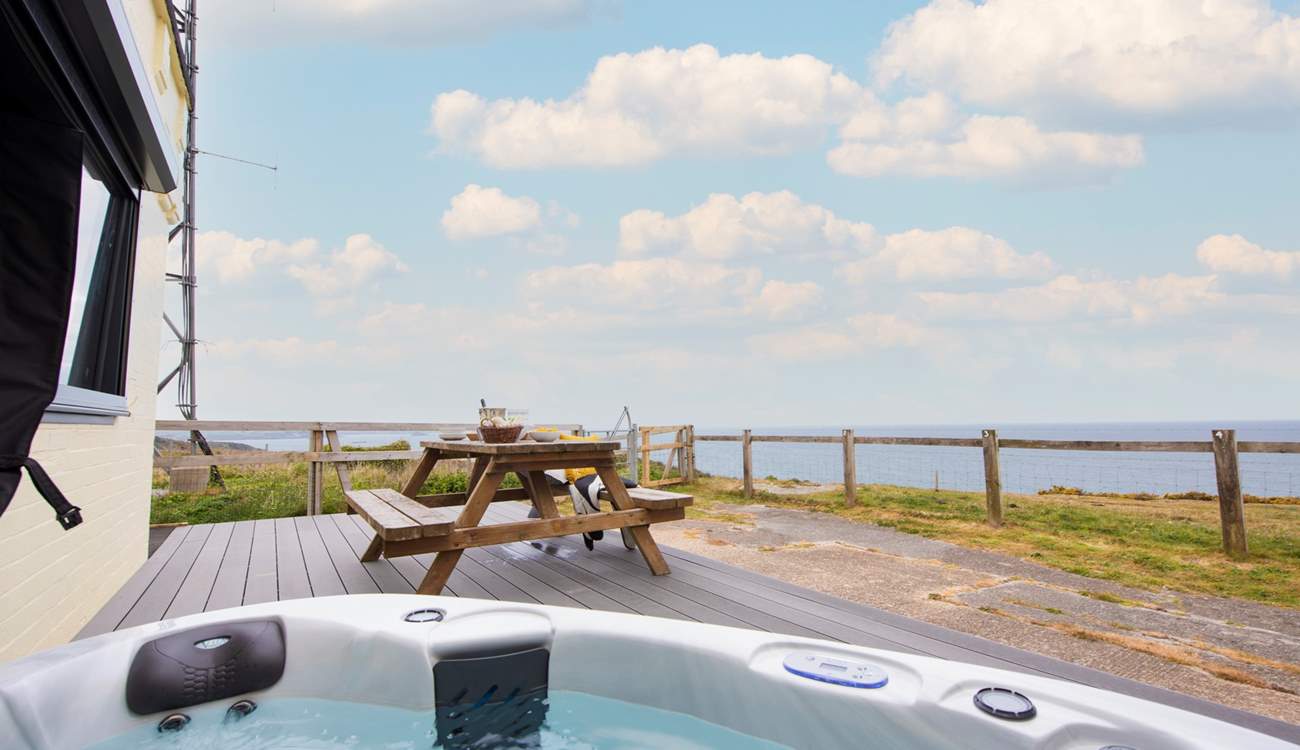 Treat yourself to relaxing soak in the hot tub. (Please note the hot tub is available 1st April- 31st October).