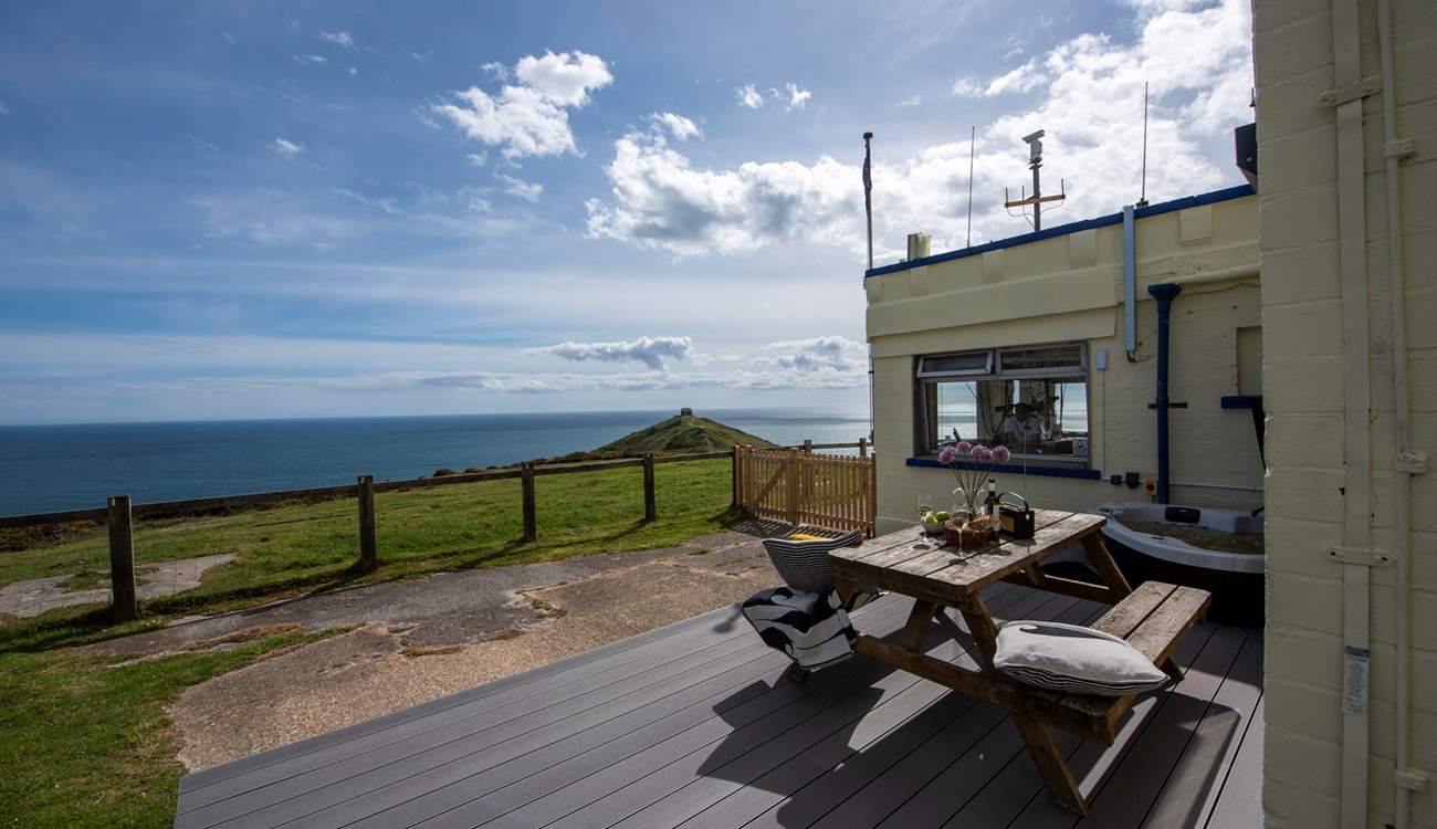 A wonderful spot to sit and enjoy the view from sunrise to sunset.