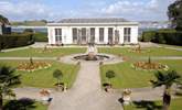 The formal gardens and Orangery Restaurant at Mount Edgcumbe - Thumbnail Image