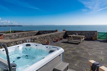 Spectacular views from the luxurious hot tub.