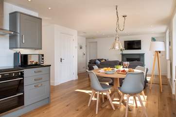 Impeccably styled throughout, it's a beautiful apartment.