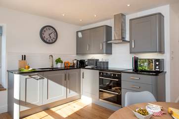 You'll enjoy cooking up some holiday feasts in this kitchen.