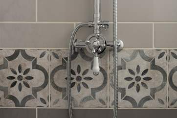 There's a super drench head shower waiting to set you up for the day.
