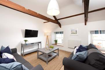 Step inside to a calm and inviting interior.