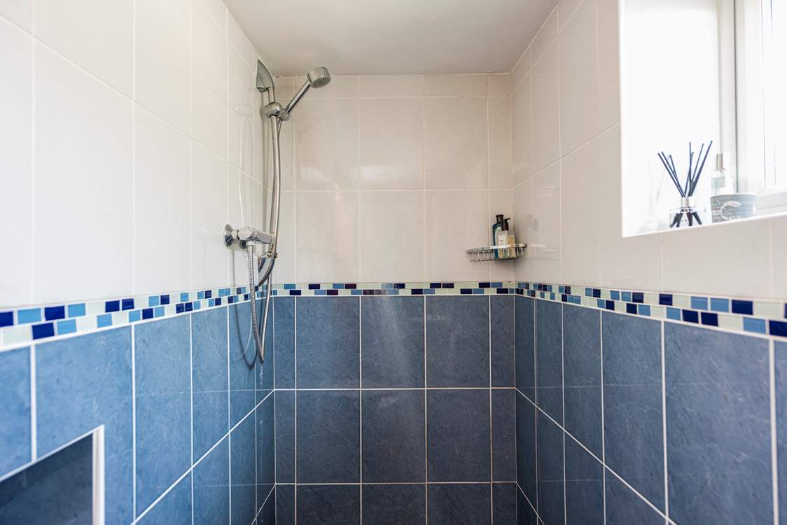 The wet-room is on the ground floor, perfect for the guests in bedroom one or for having a quick shower when you get back from the beach.