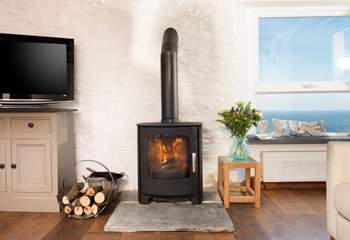 The toasty wood-burner is a welcome sight on those out-of-season breaks.