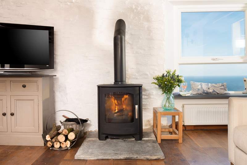 The toasty wood-burner is a welcome sight on those out-of-season breaks.