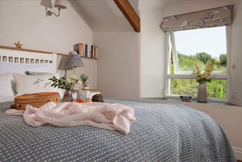Bedroom three is dual aspect so you can enjoy sea views on one side and the countryside on the other.
