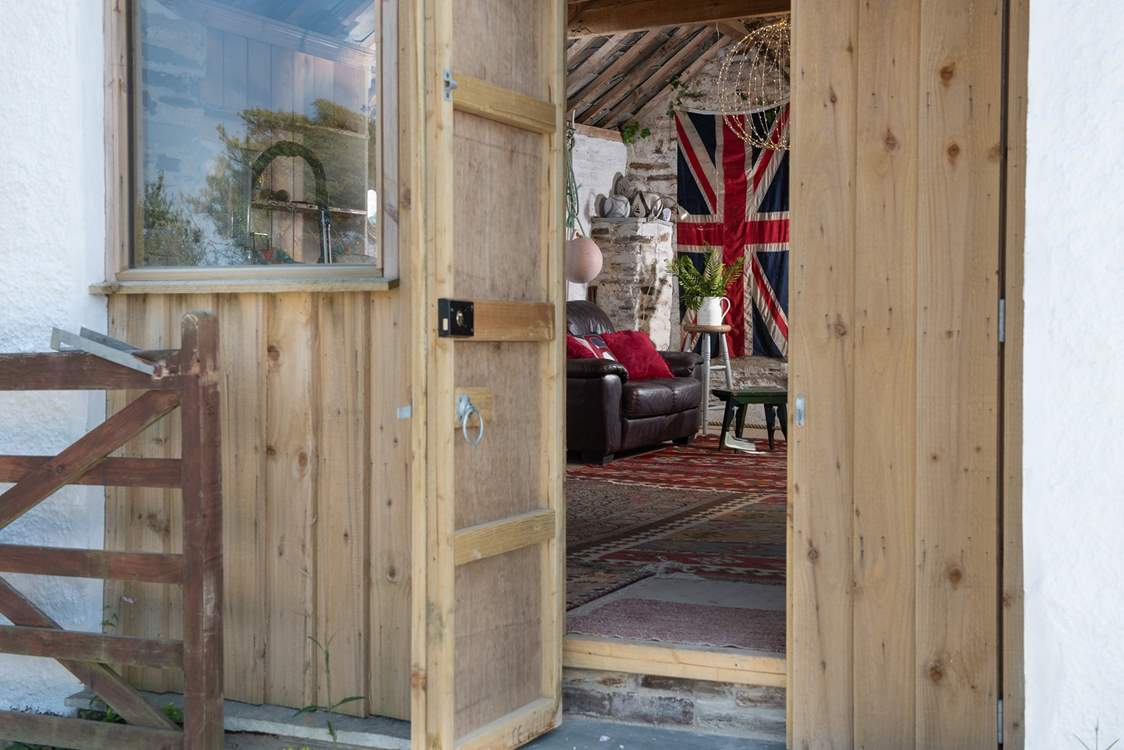 Take a peek inside the little barn