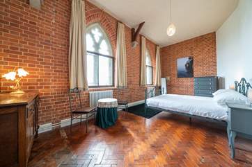 The lovely first bedroom on the ground floor...