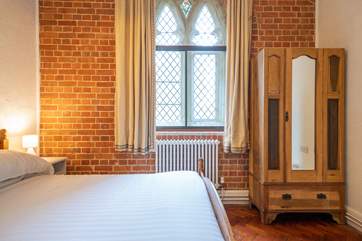 The second bedroom on the ground floor overlooks the front of the building.