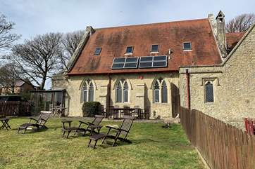 There is a fenced off garden leading out from the rear of the building, ideal for the dogs to stay in view!