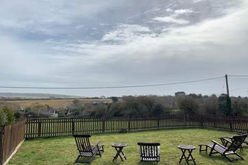 You are surrounded by wonderful views overlooking the countyside as well as being a real sun-trap in those summer months.