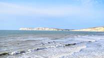 Compton Bay is well known for its surfing waves.