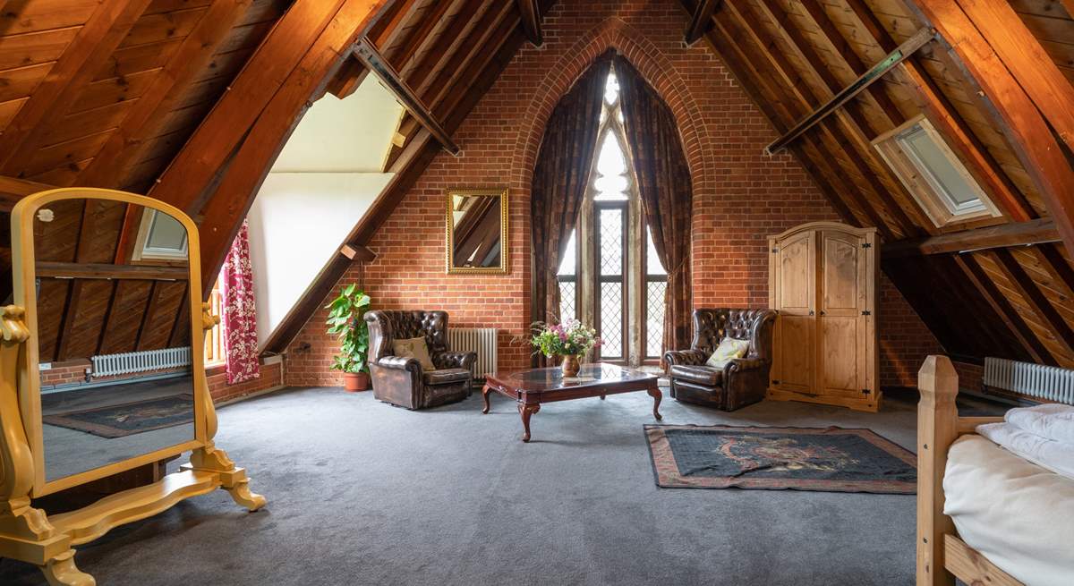 Charming exposed beams and plenty of space.