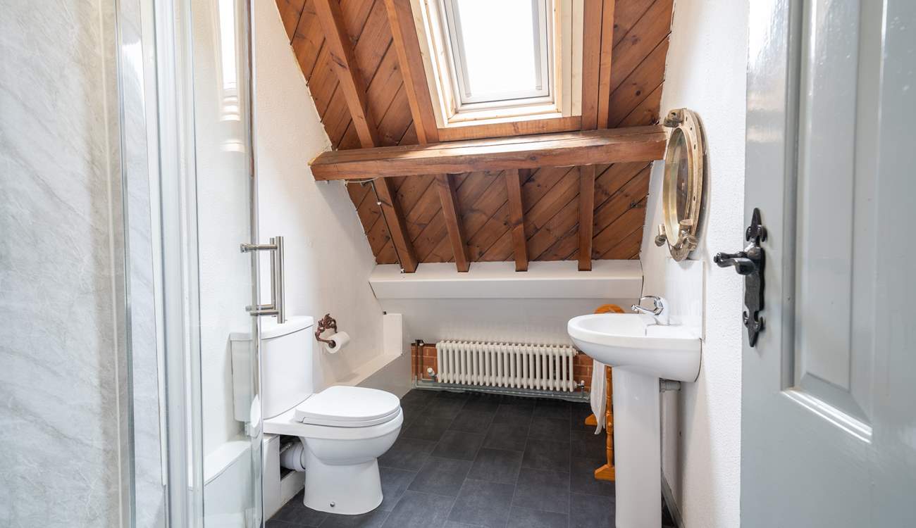 The shower-room on the first floor.