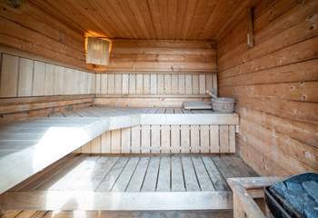 Enjoy the use of the sauna situated in the garden, a perfect place to relax after a long day exploring. 