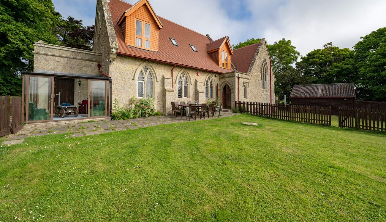 There is a fenced off garden leading out from the rear of the building, ideal for the dogs to stay in view!