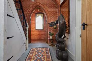 Welcome to St Andrews. The Dragon sculpture in the hallway is full of character.