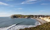 Freshwater Bay in the winter sunshine. - Thumbnail Image