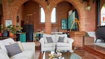 The property is one of a kind. The perfect place for sociable evenings.