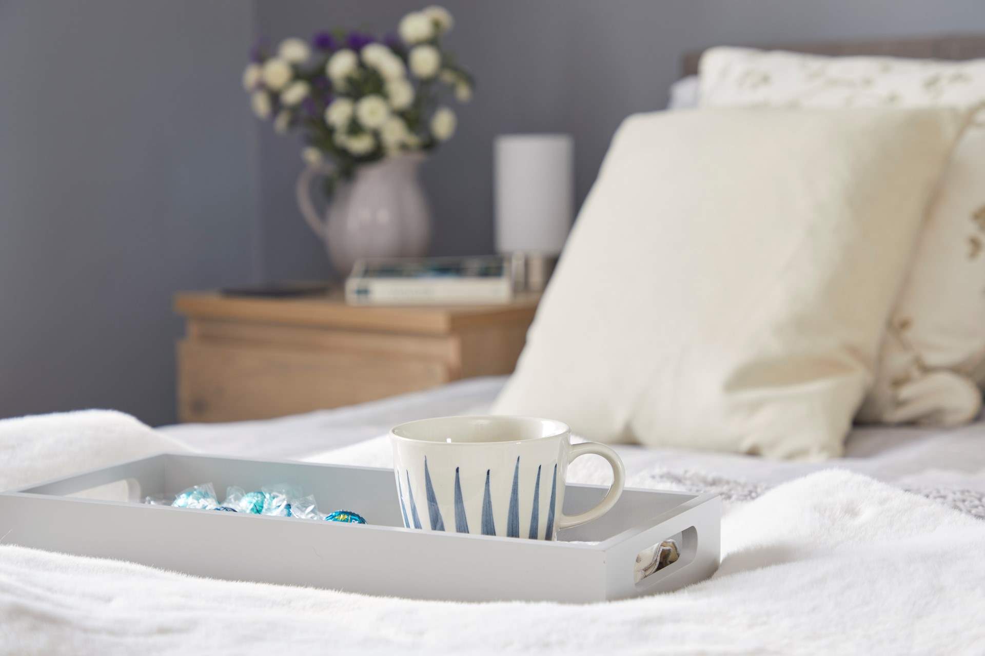 Have a rest with a cup of tea, a chocolate treat and a good read.