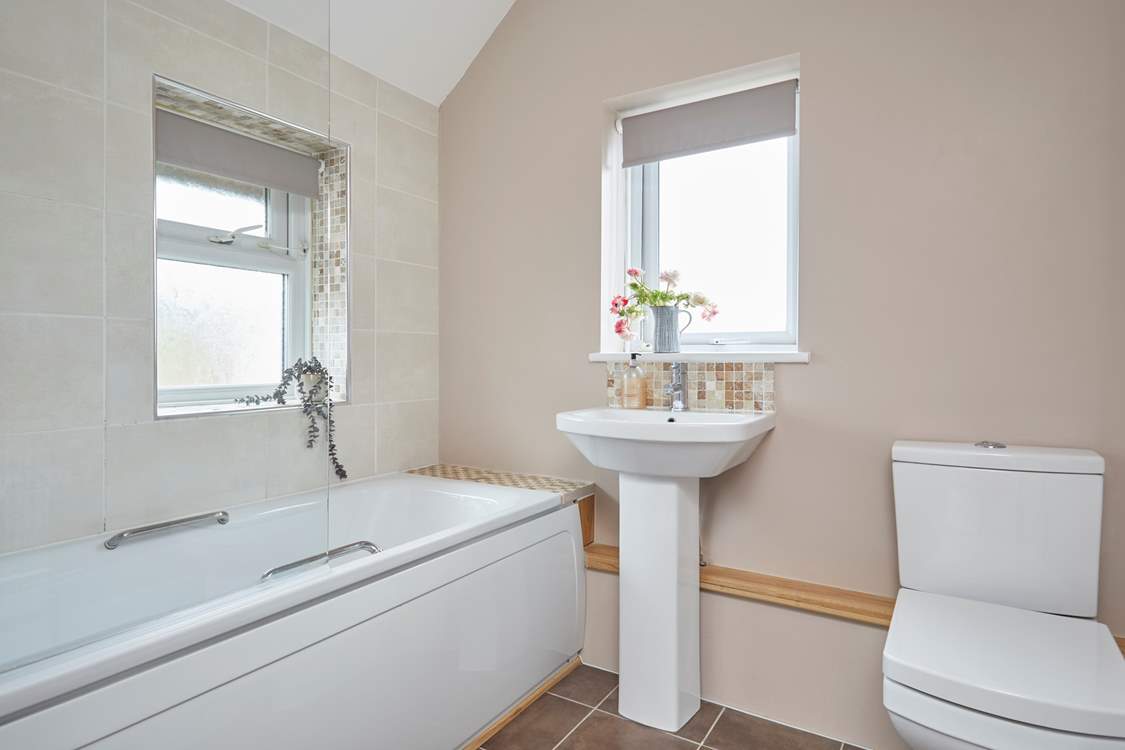 The bathroom.