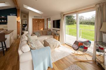 Looking back through to the bedrooms from the living-room.