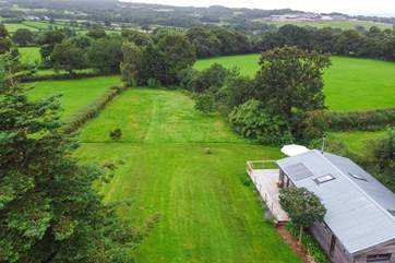 The rolling countryside views from Little Hayes are endless.