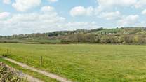 From your raised seating-area you have lovely countryside views; a great spot to watch the sun go down.