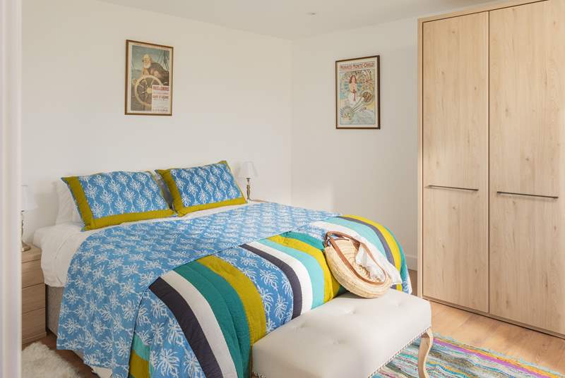 This bedroom can be set up as twins or a super-king bed (Bedroom 3) and it shares the same view as the main bedroom, over the sea and to Kynance Cove. 
