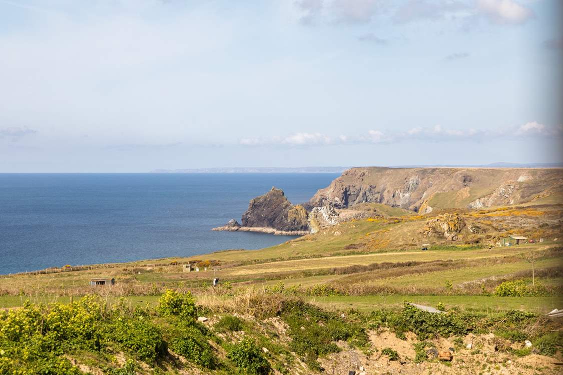 Wow, what a view right down to Kynance Cove.