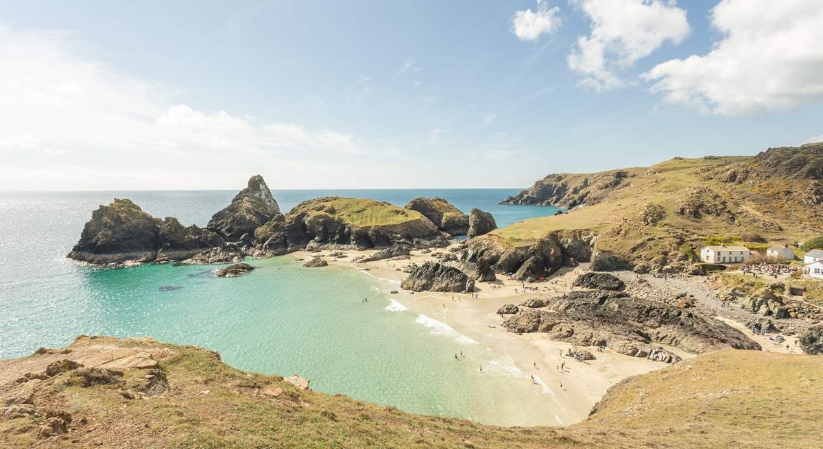 Iconic Kynance Cove is just a short walk away along the coast path. 