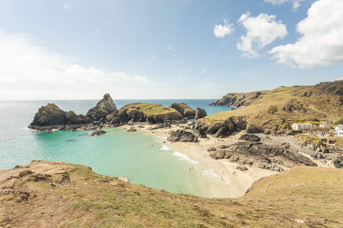 Iconic Kynance Cove is just a short walk away along the coast path.