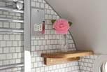 And the towel rail will keep towels all lovely and warm.