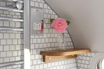 And the towel rail will keep towels all lovely and warm.