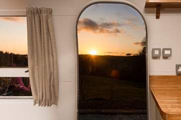Watch the sunset at the end of a great day in south east Cornwall.