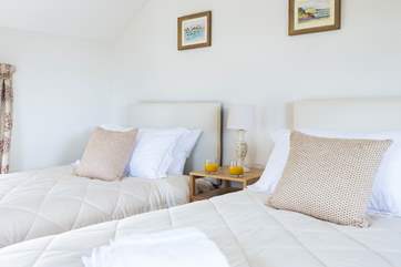 The third bedroom has 'zip and link' beds, making for a versatile room.