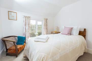 A single bedroom with a 3ft bed and reading chair!