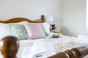 The main bedroom is the perfect spot to re-charge.
