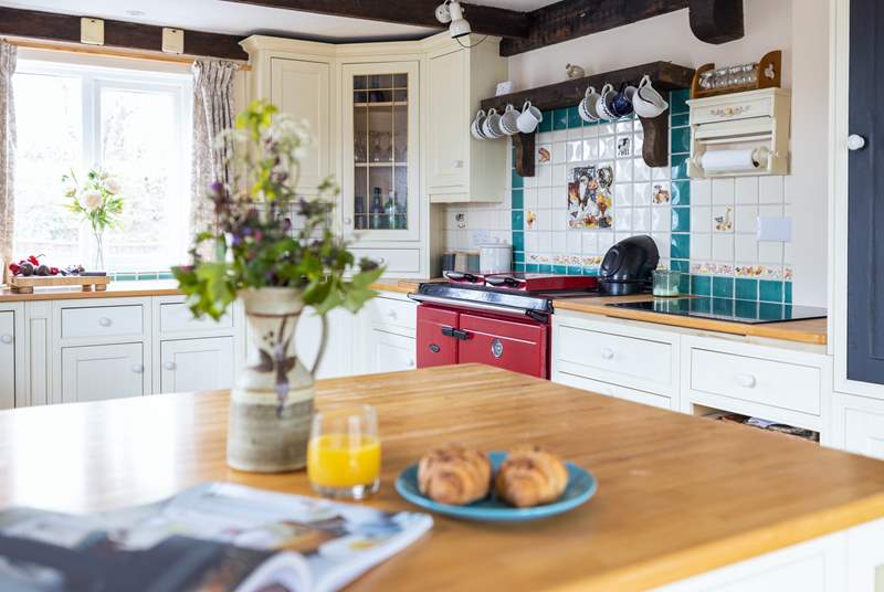 The kitchen offers country charm!