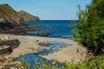 Crackington on the north coast is worth a visit.