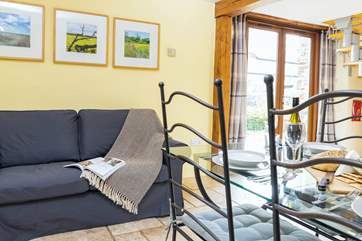 Orchard Cottage has a large open plan living area on the ground floor, with doors out on to your garden.