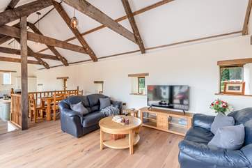 Sociable living space the whole family will enjoy.