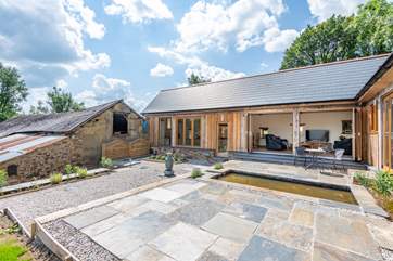 The sunny outside terrace with easy access.