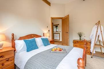The super comfy bed in bedroom 2.